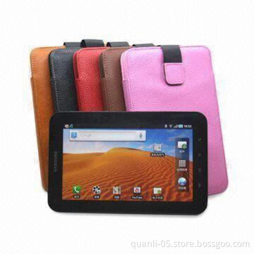 Case for Samsung Galaxy, Made of Genuine Leather or PU Material